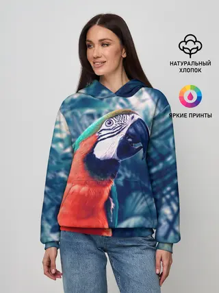 Женское худи / Попугай