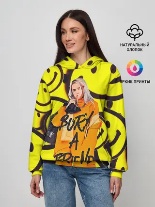 Женское худи / Billie Eilish Выкинь Друга