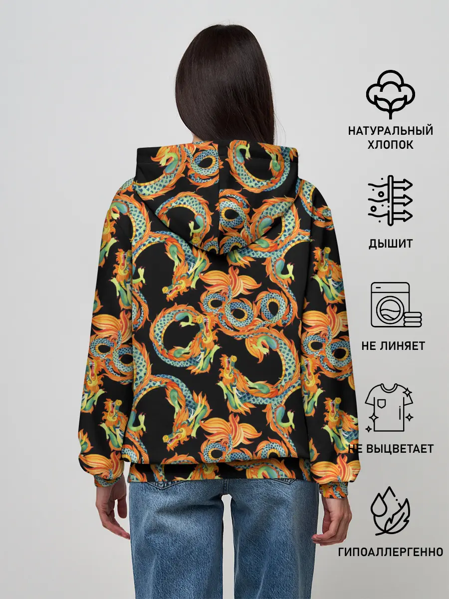 Женское худи / Драконы