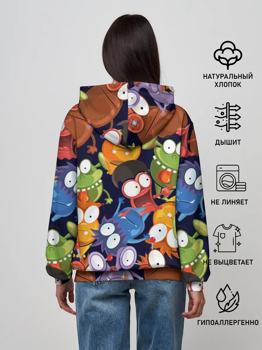Женское худи / Пучеглазые монстры