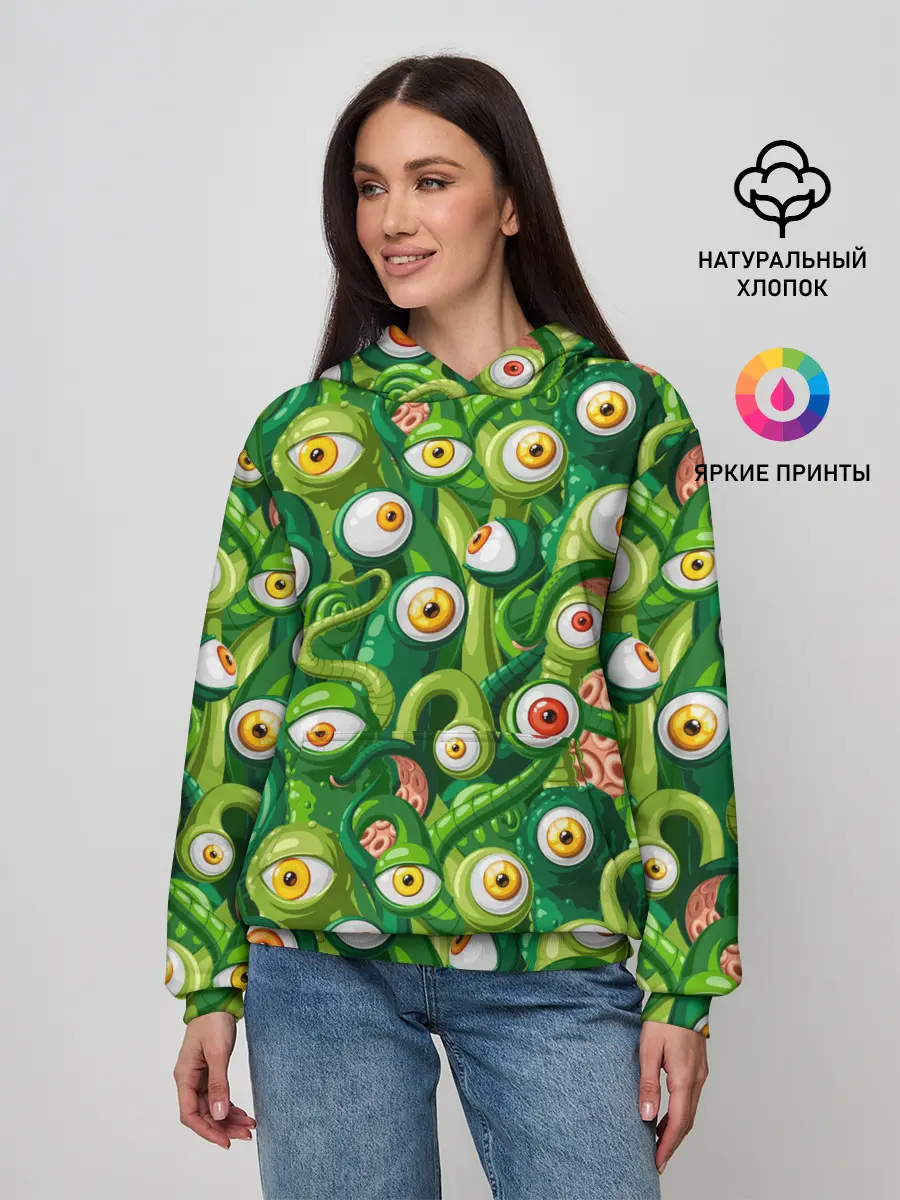Женское худи / Щупальца с глазами