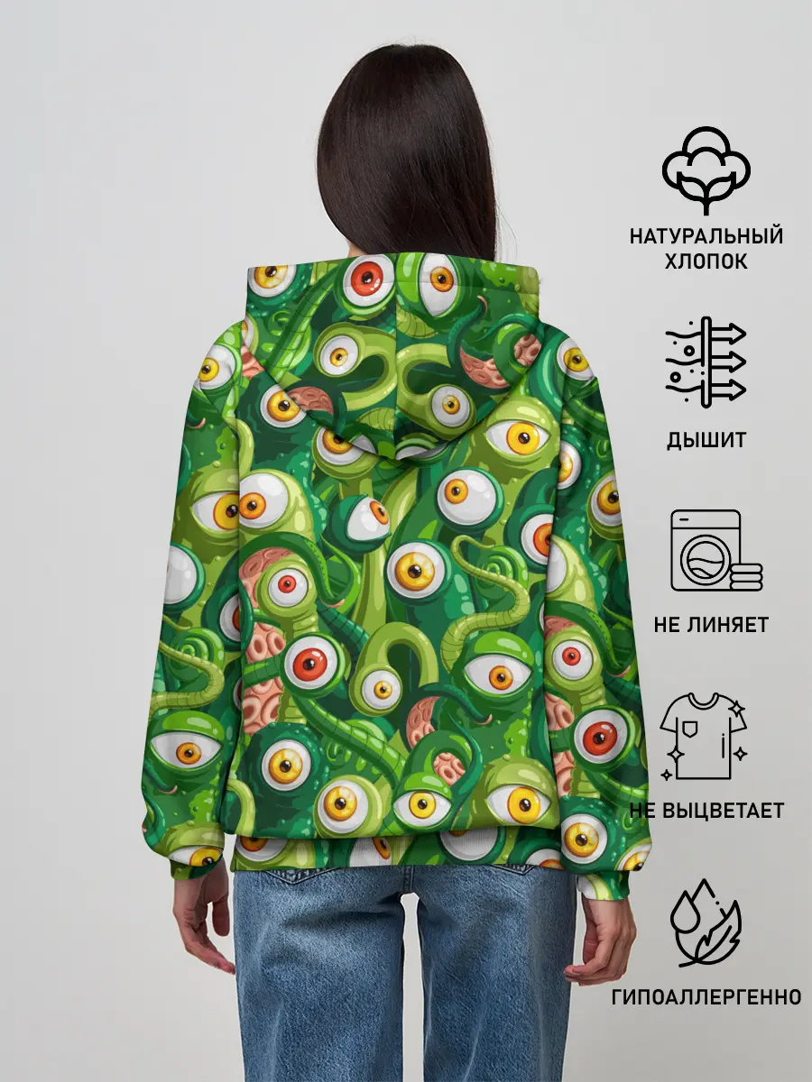 Женское худи / Щупальца с глазами