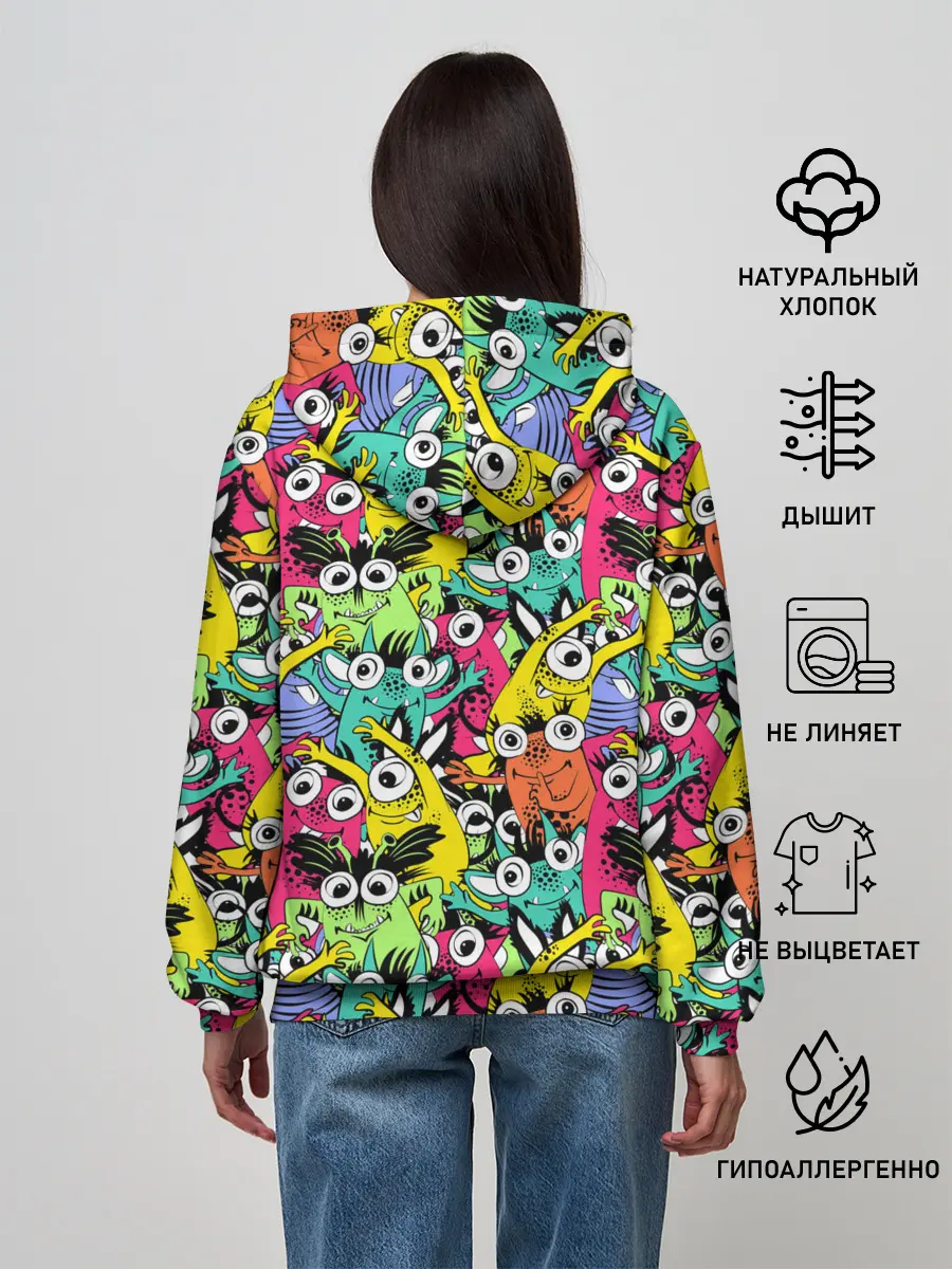 Женское худи / Весёлые монстры