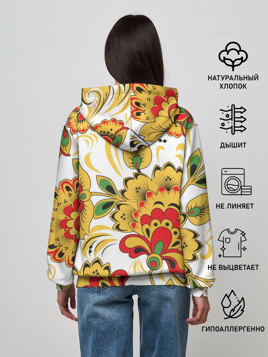 Женское худи / Хохлома