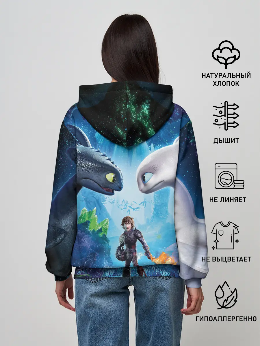 Женское худи / Как приручить дракона 3