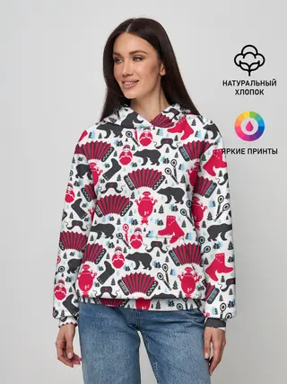 Женское худи / Русский орнамент