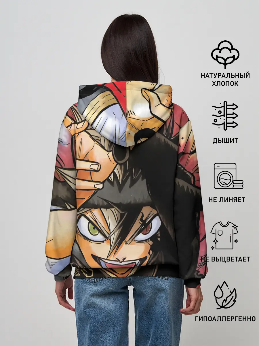 Женское худи / Красочный арт Асты