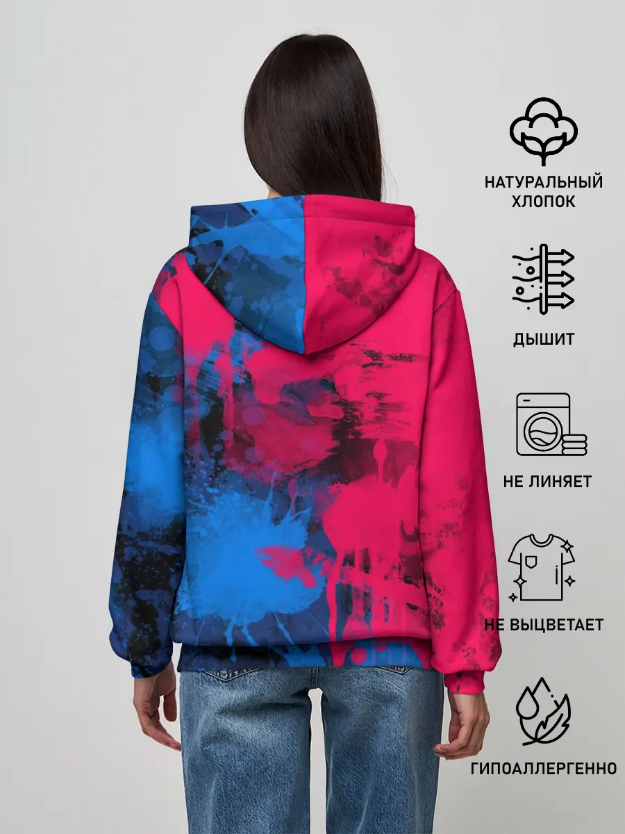 Женское худи / Буря красок