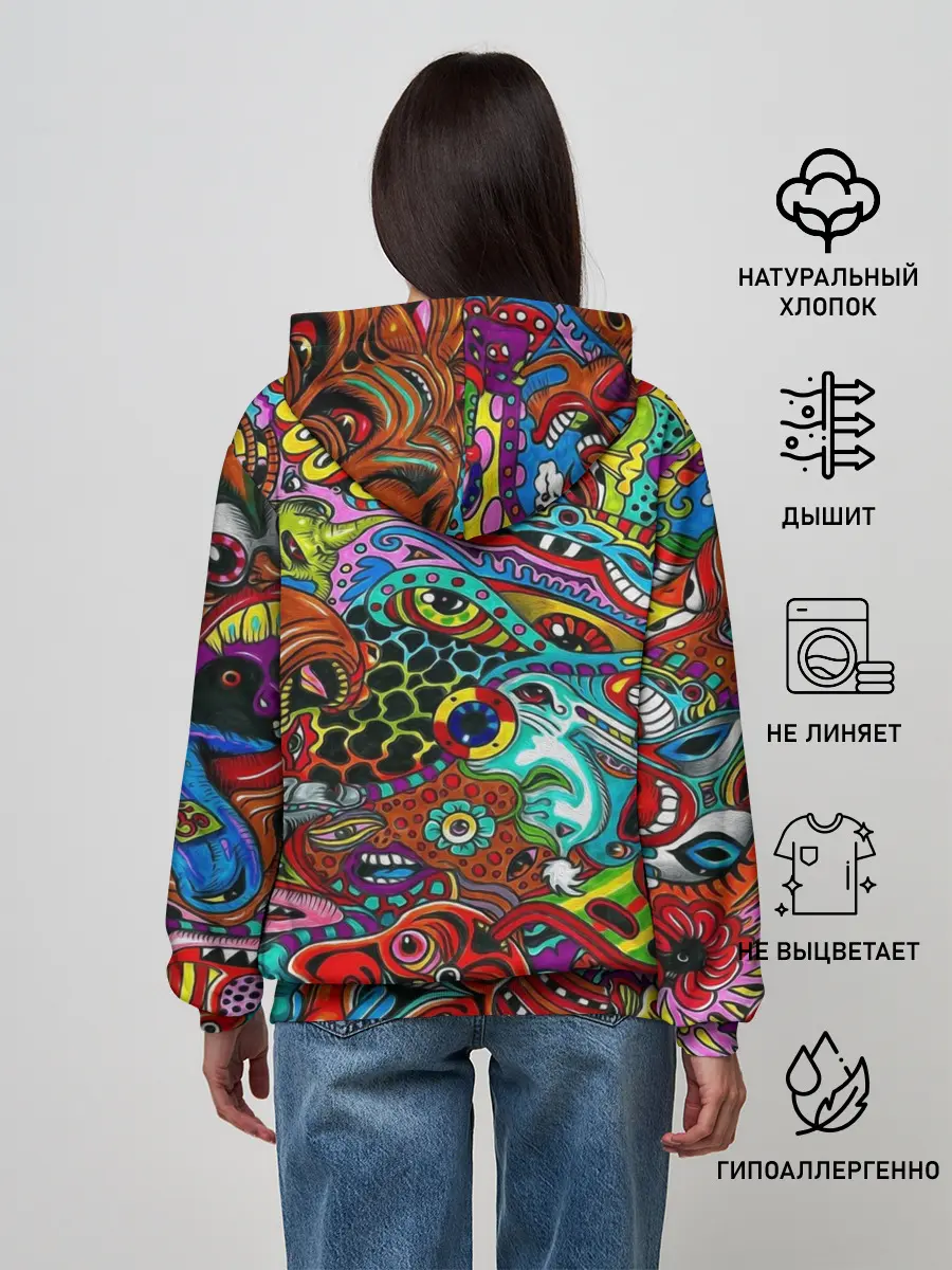Женское худи / Психоделика