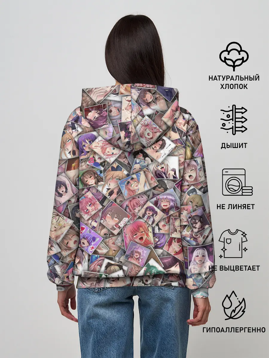 Женское худи / Ахегао цвет