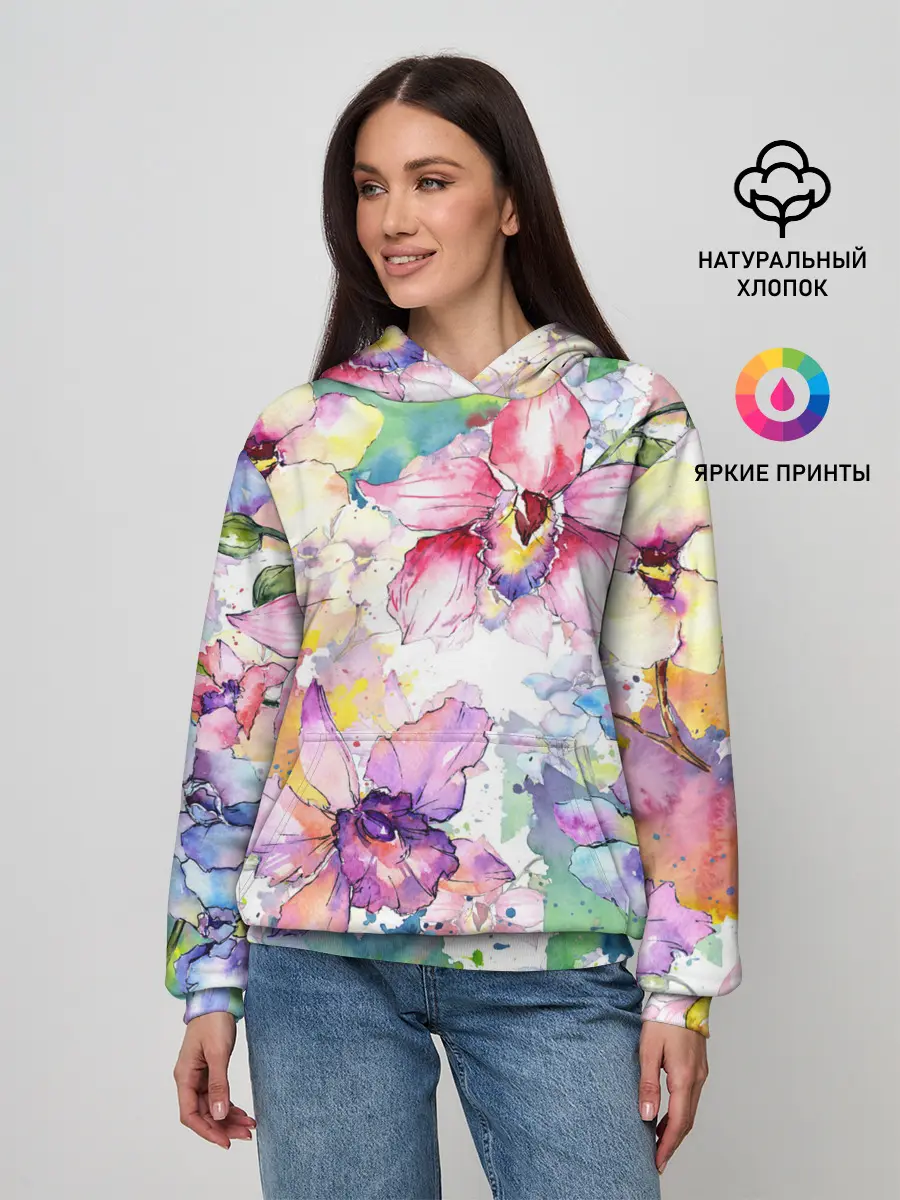 Женское худи / Цветы