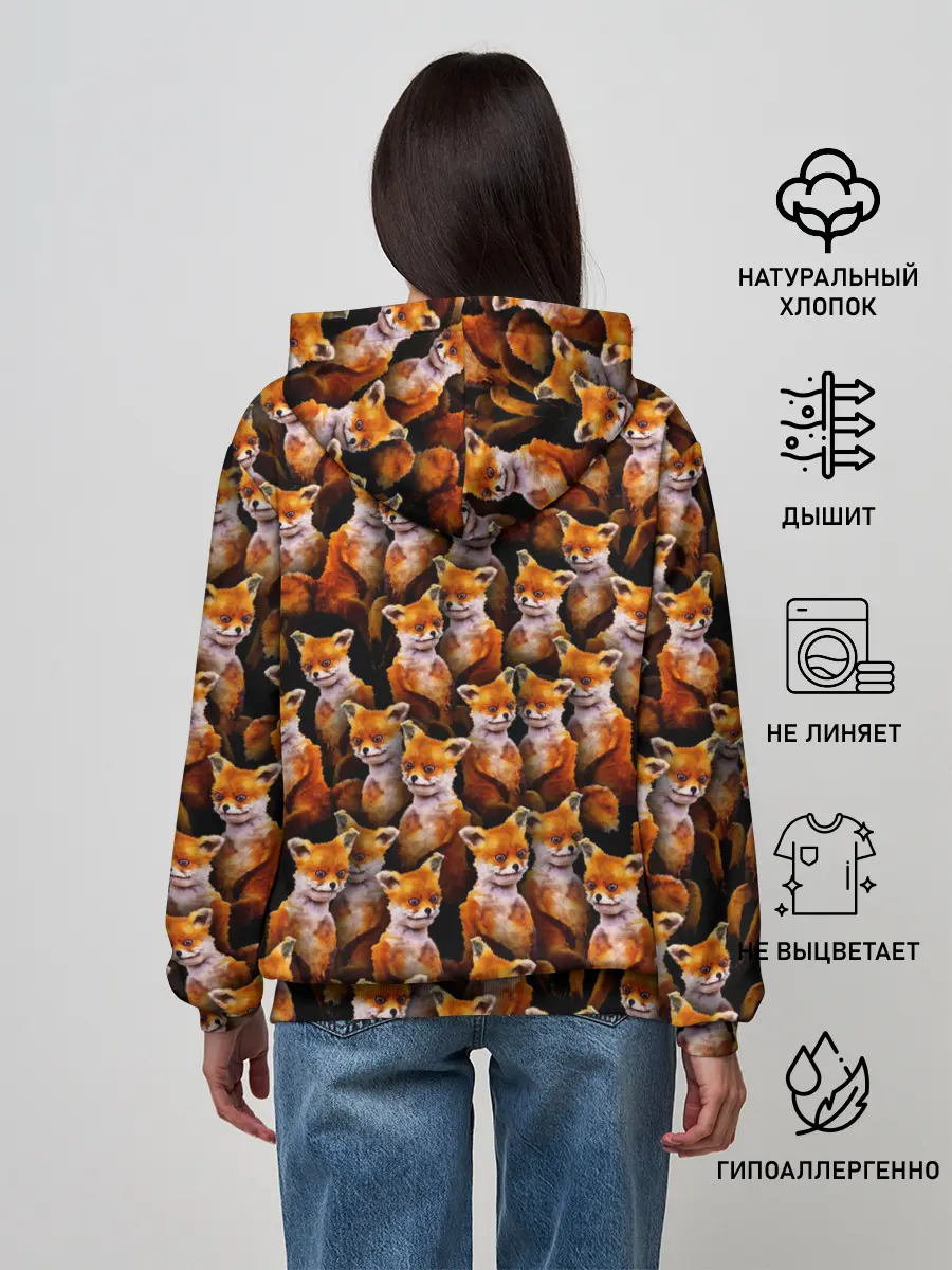 Женское худи / Упоротые лисы