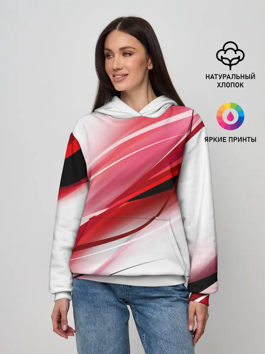 Женское худи / Красная линия