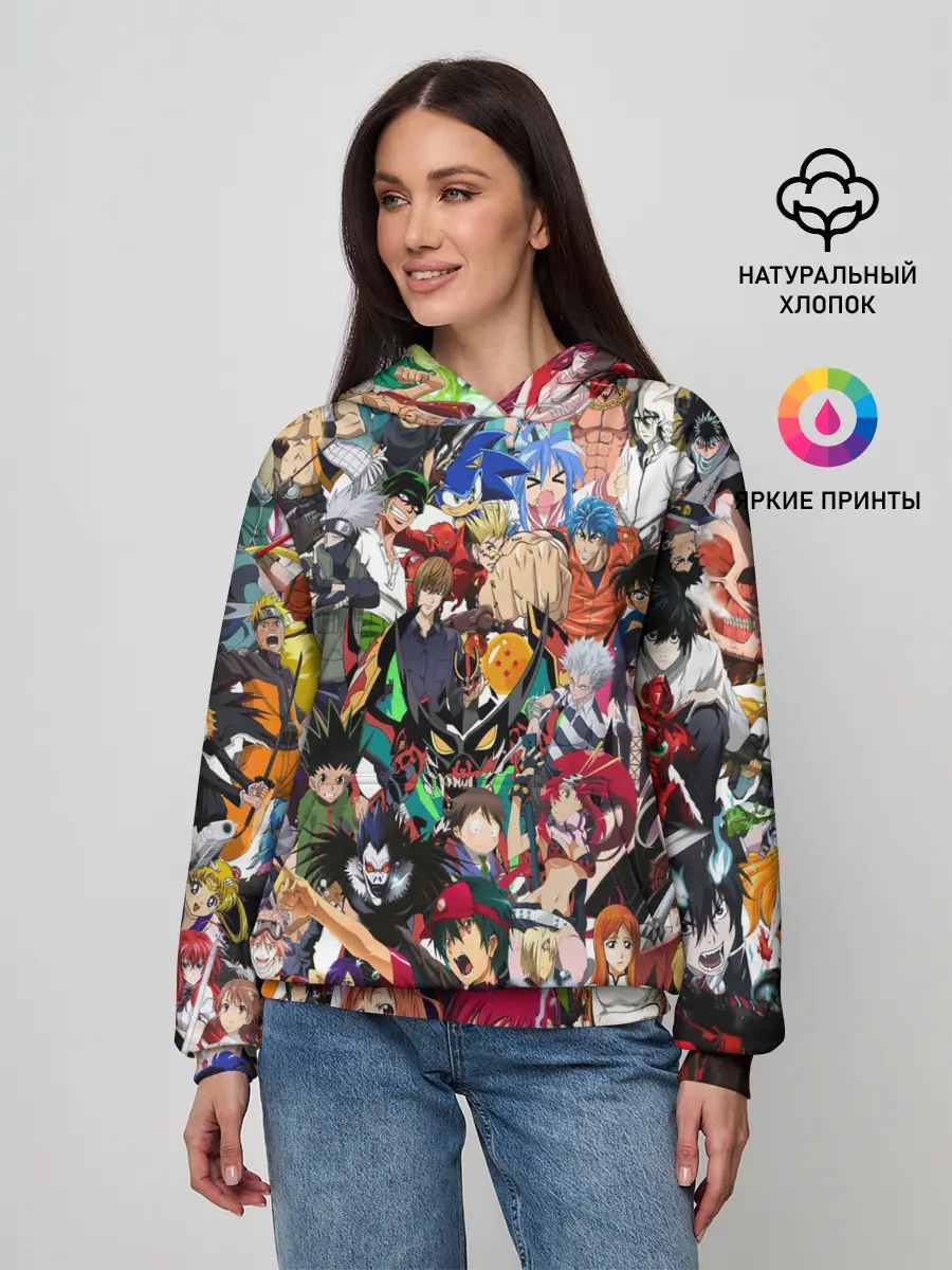 Женское худи / ANIME HEROES | АНИМЕ ГЕРОИ