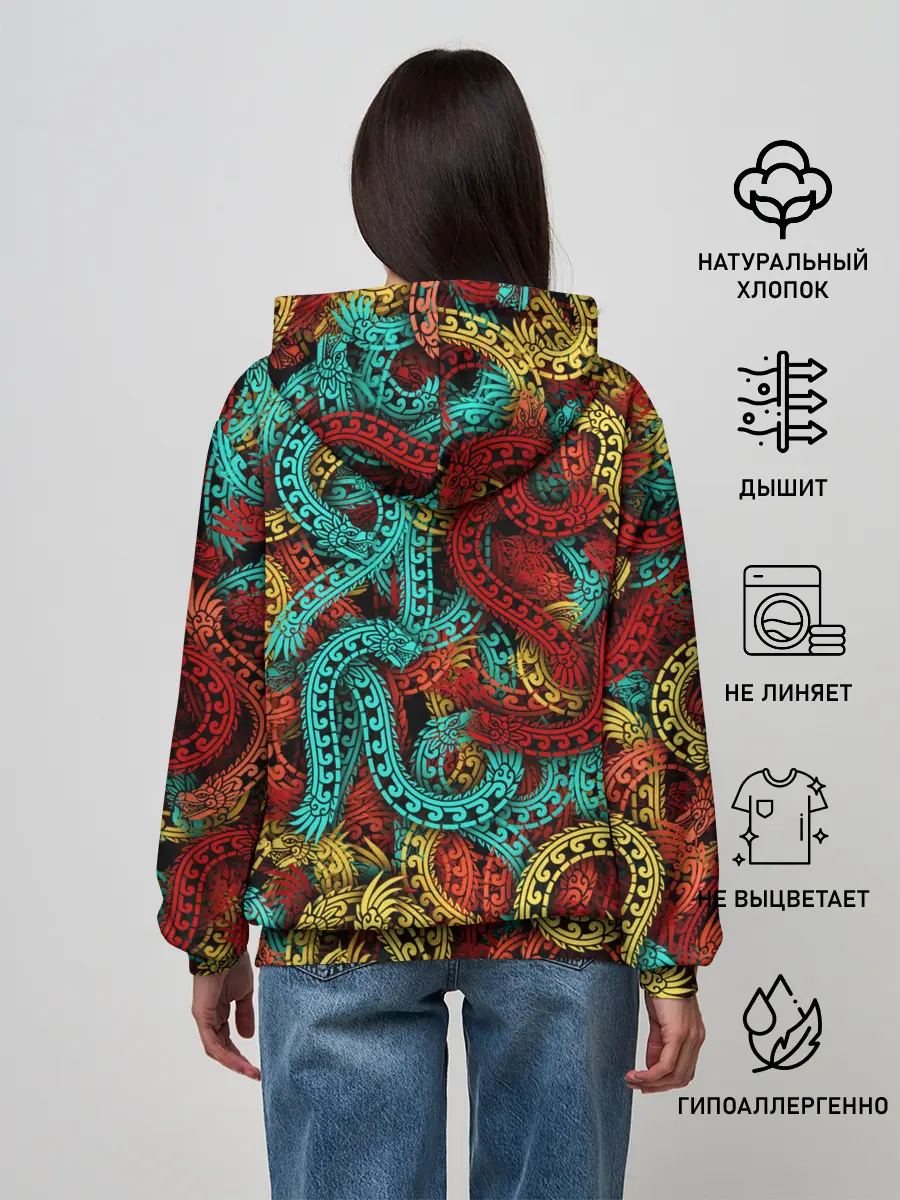 Женское худи / Кетцалькоатли