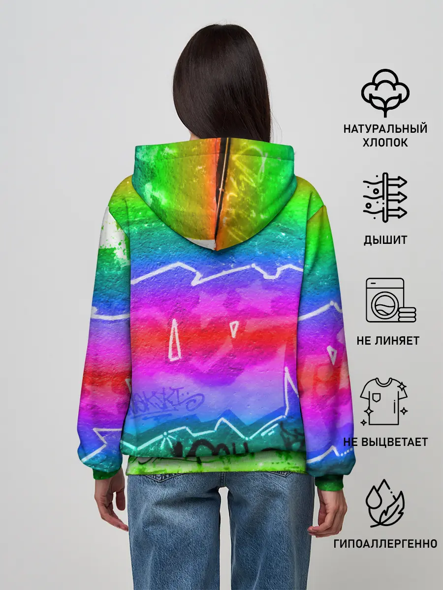 Женское худи / GRAFFITI NEON