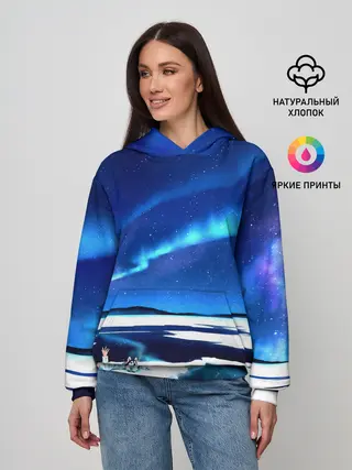 Женское худи / Мальчик и Хаски