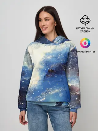 Женское худи / Ёжик в космосе