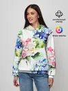Женское худи / Акварель, гортензии