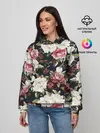 Женское худи / Акварель, розы