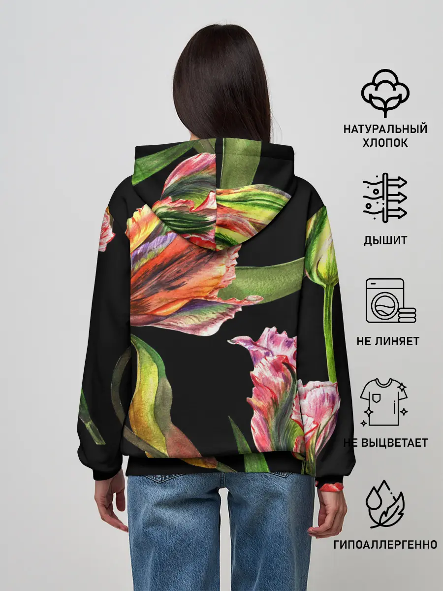 Женское худи / Тюльпан
