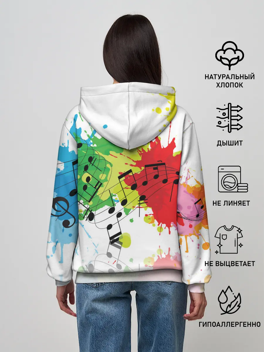Женское худи / Ноты color