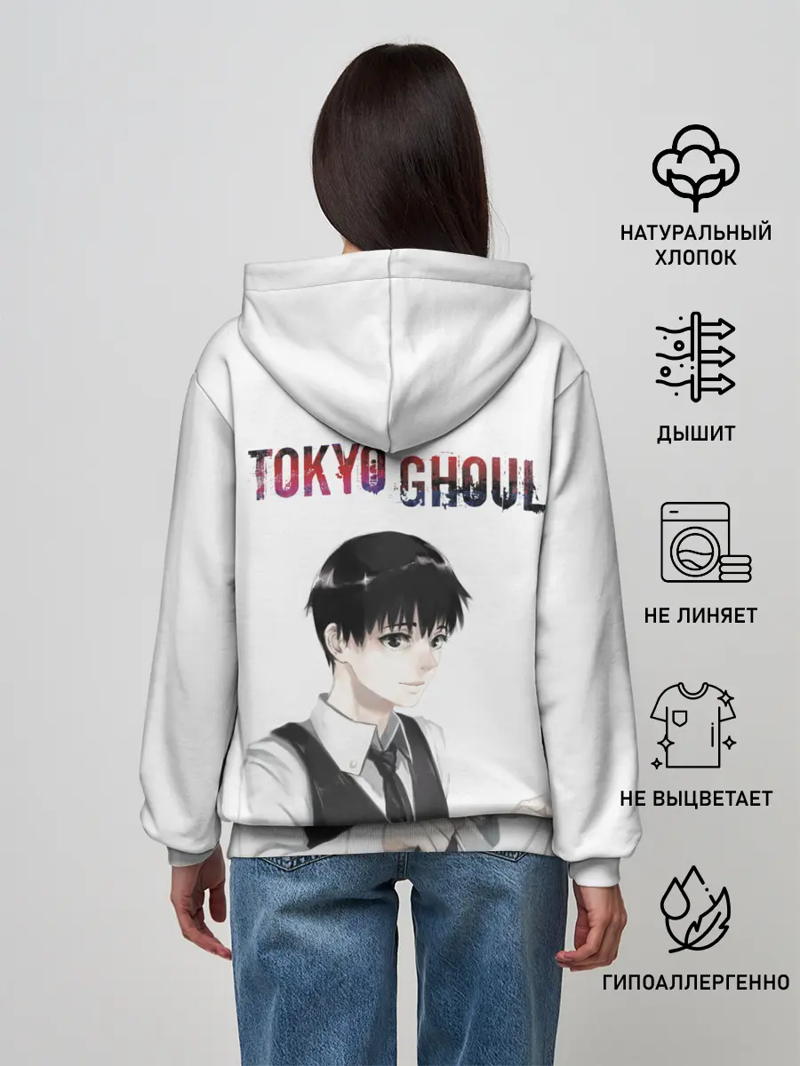 Женское худи / Kaneki Ken в профиль