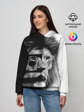 Женское худи / Лев царь зверей