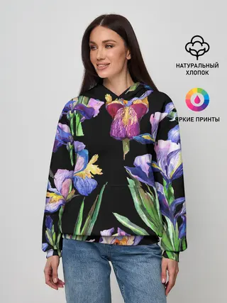 Женское худи / Ирисы