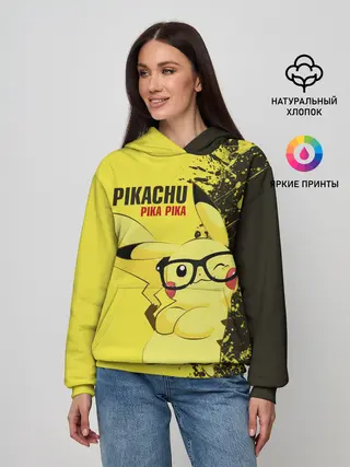 Женское худи / Pikachu Pika Pika