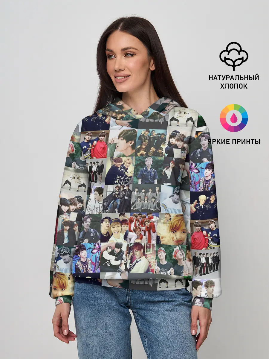 Женское худи / BTS Collage