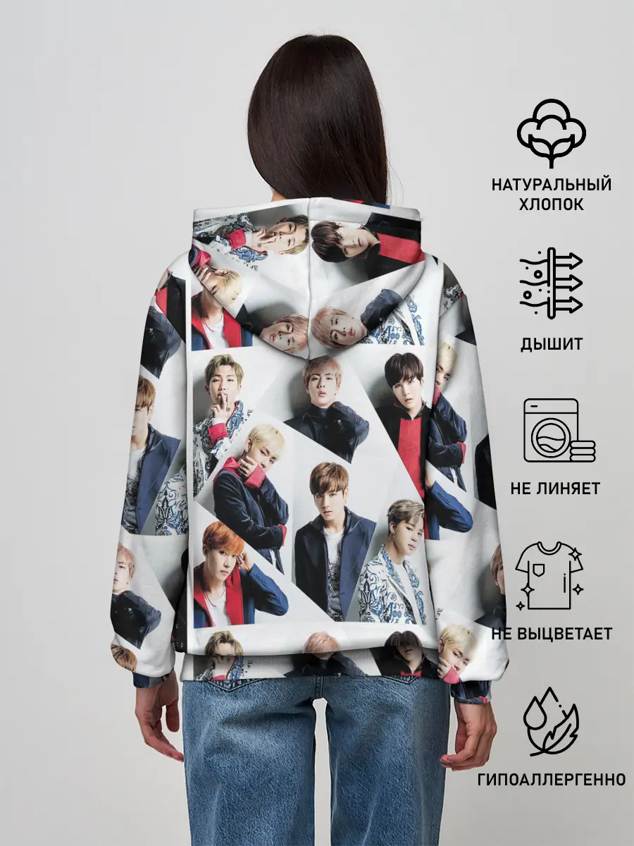 Женское худи / BTS COLLAGE