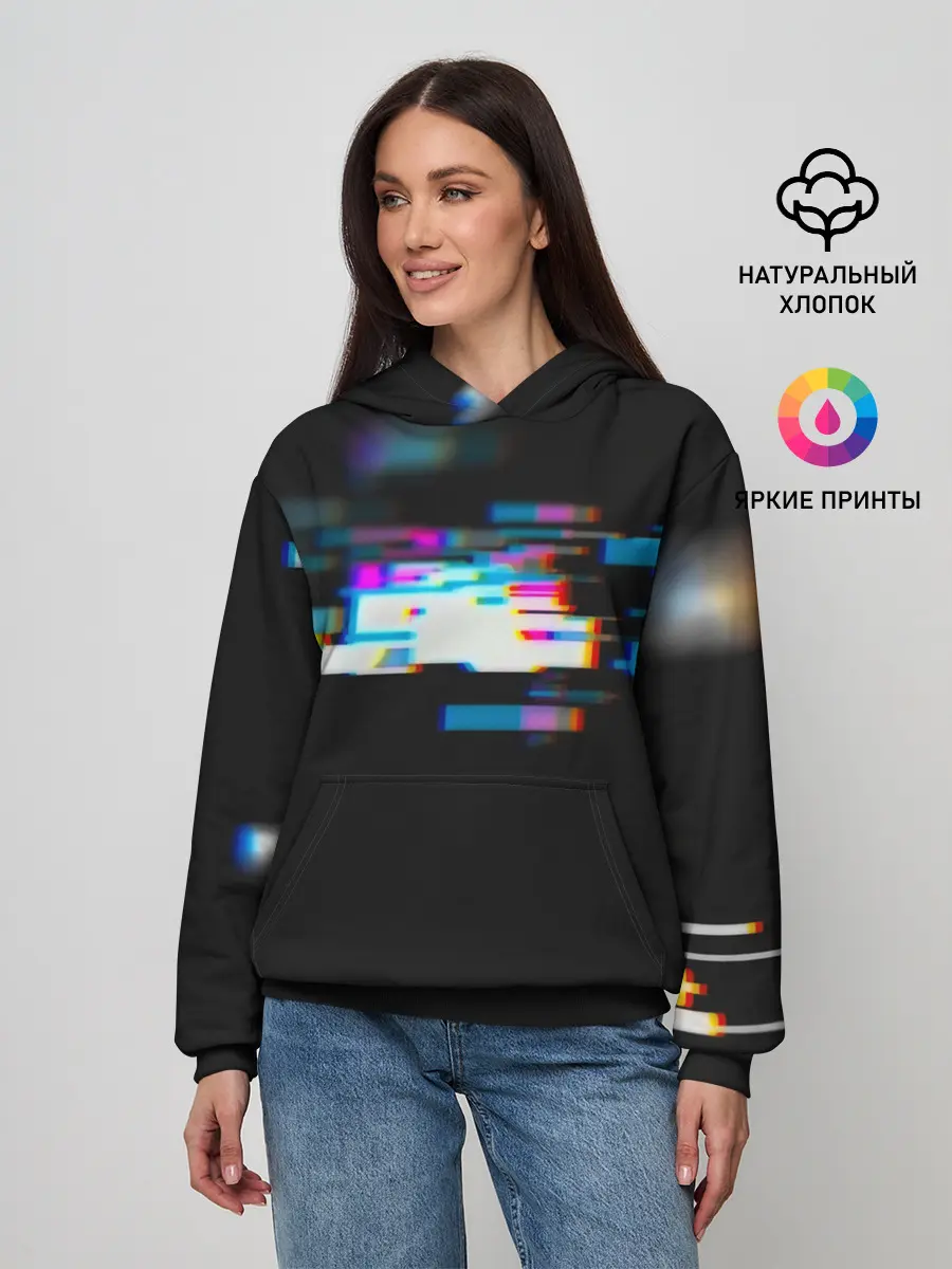 Женское худи / Глитч