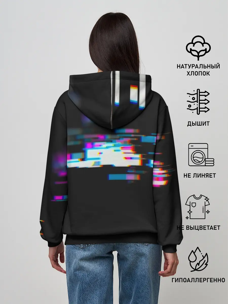 Женское худи / Глитч