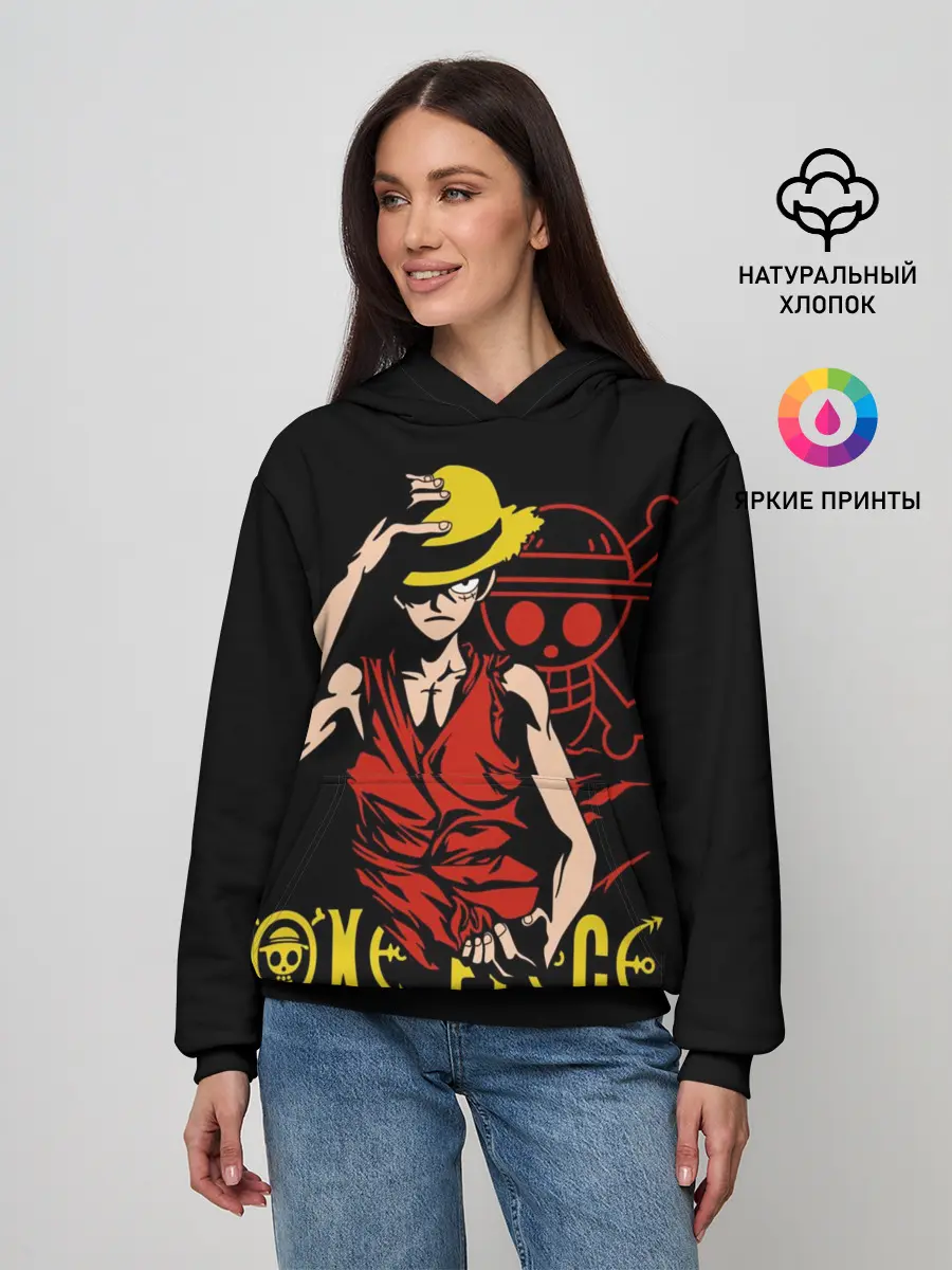 Женское худи / One Piece мое почтение