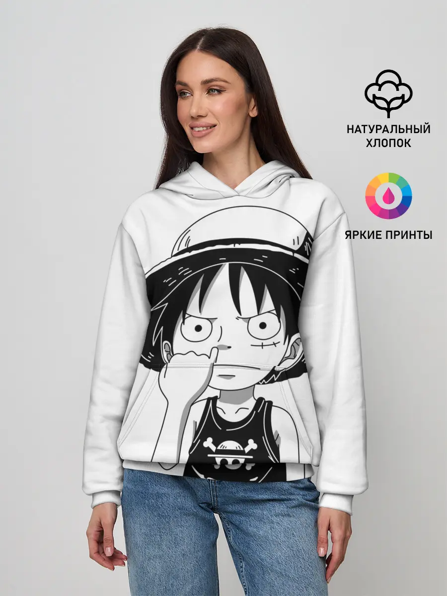 Женское худи / палец в носу One Piece