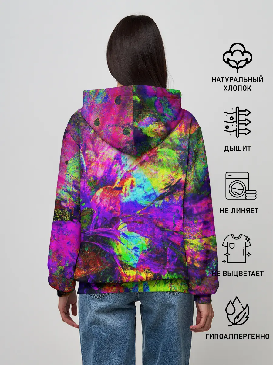 Женское худи / Буйство цвета