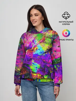 Женское худи / Буйство цвета