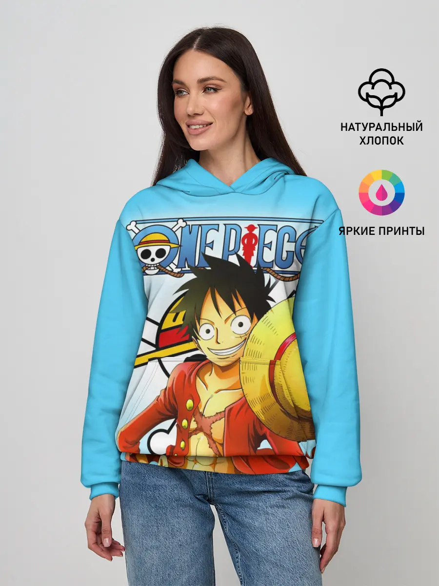 Женское худи / One Piece шляпа