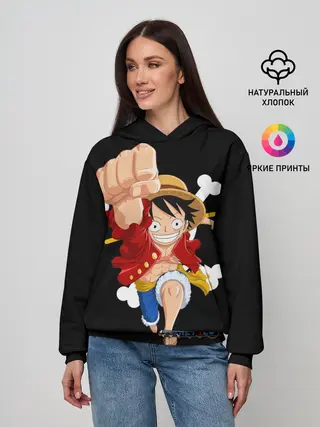 Женское худи / удар One Piece