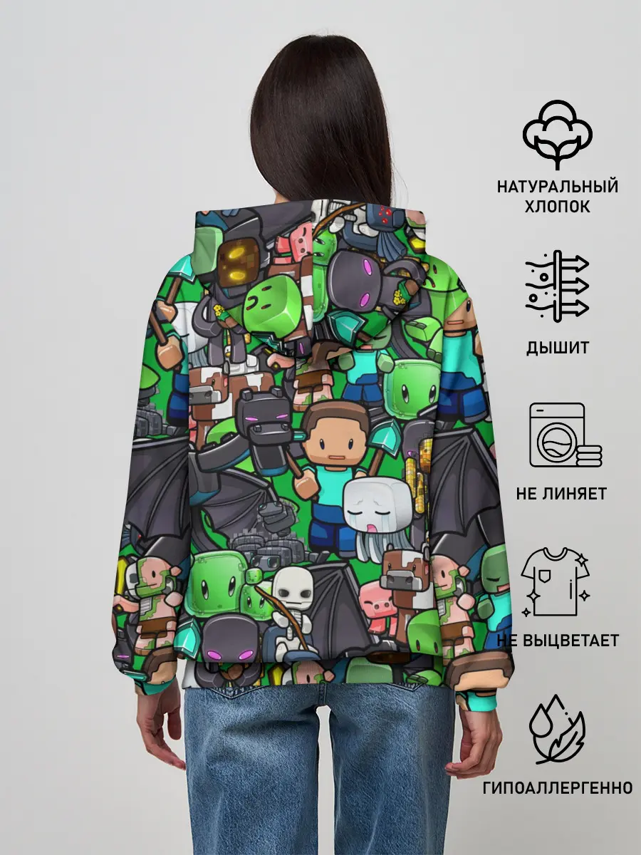 Женское худи / Майнкрафт