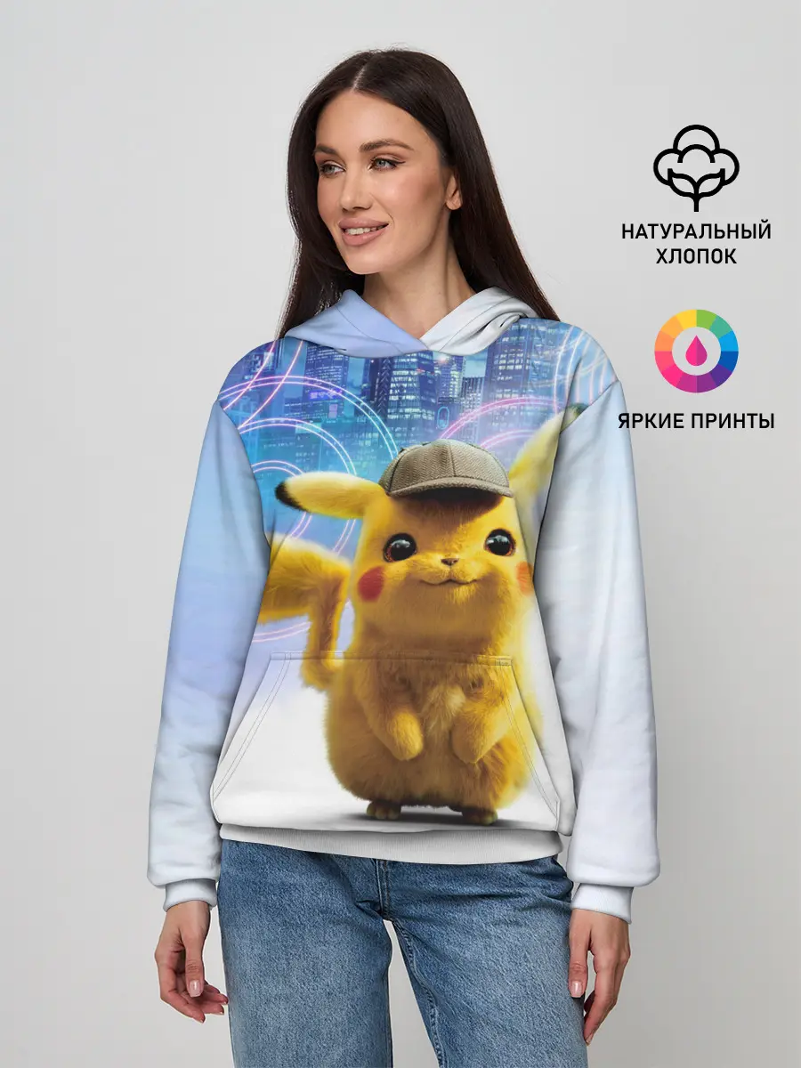 Женское худи / Pikachu Detective