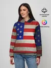 Женское худи / Американский флаг