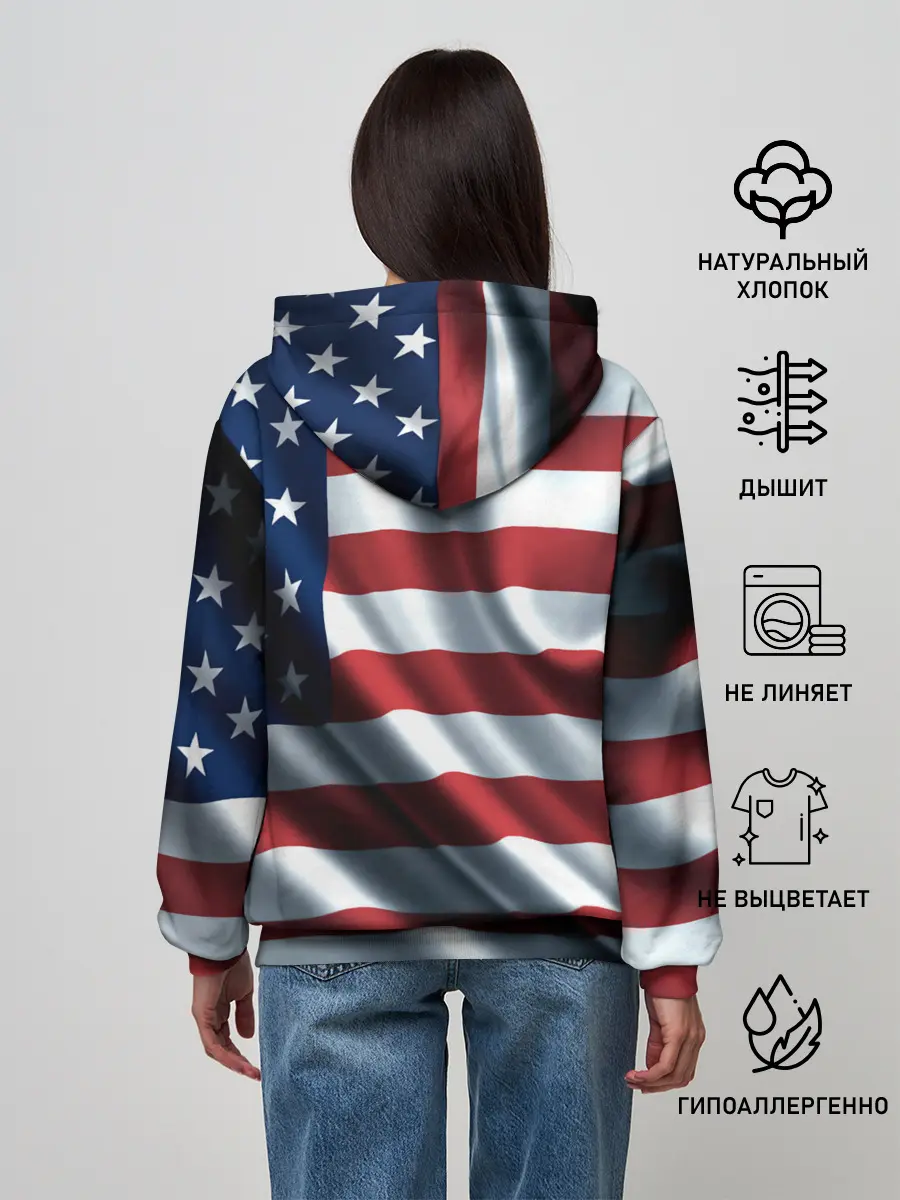 Женское худи / Символика Америки
