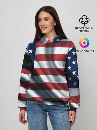 Женское худи / Символика Америки