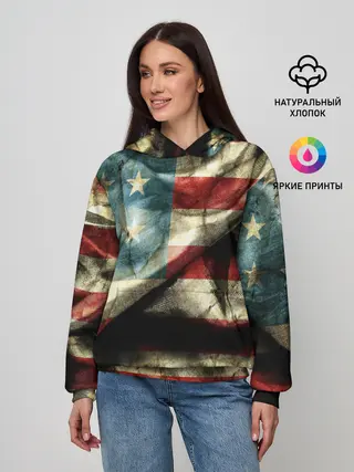Женское худи / USA 3D