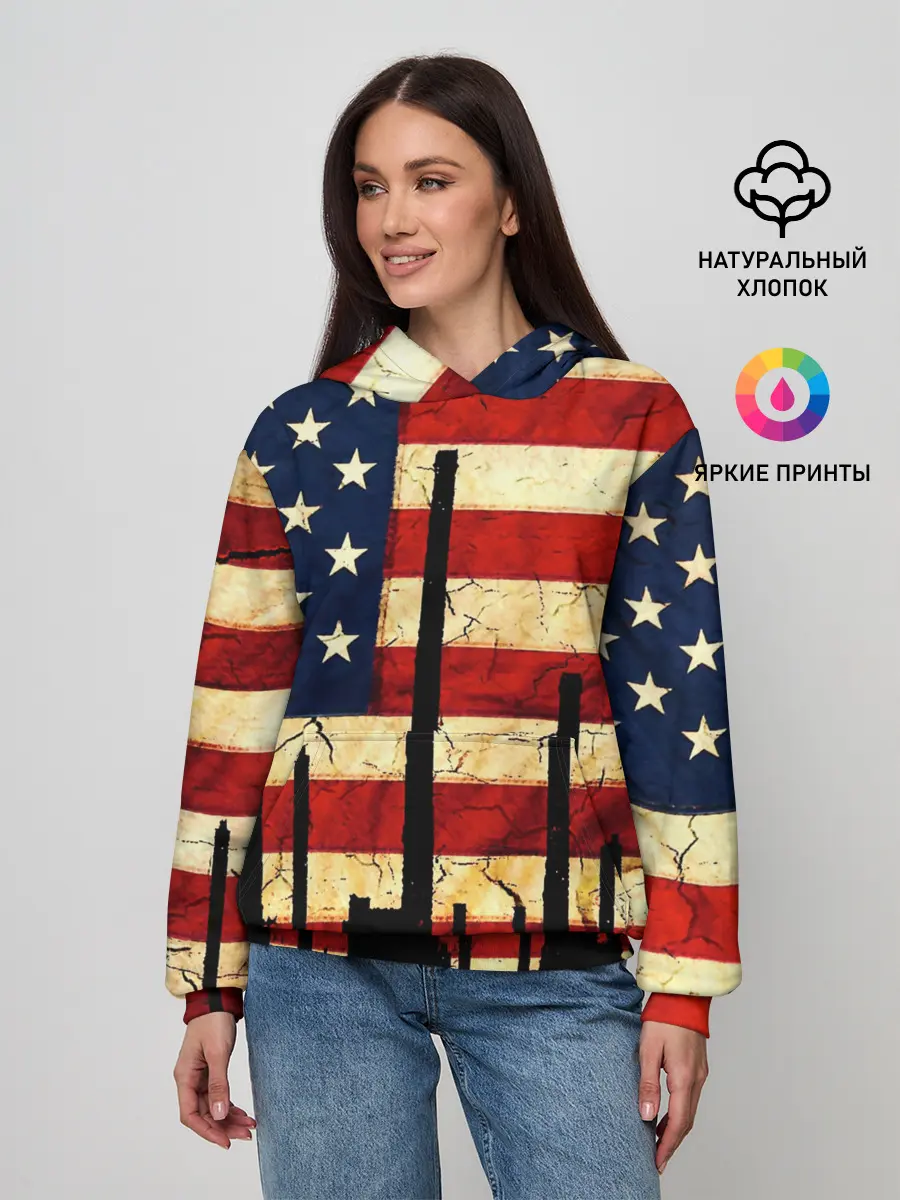 Женское худи / USA URBAN