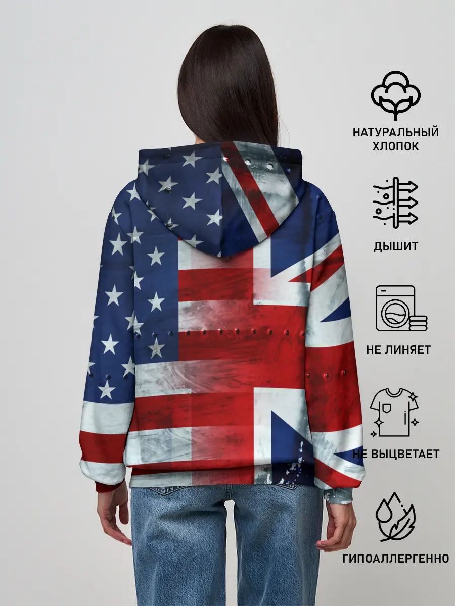 Женское худи / Англия&Америка