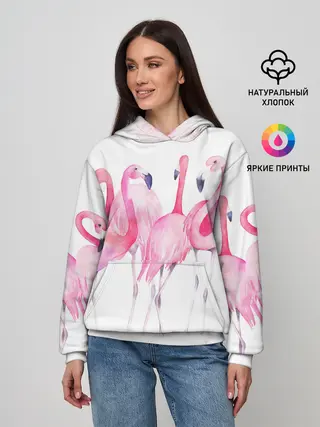 Женское худи / Фламинго