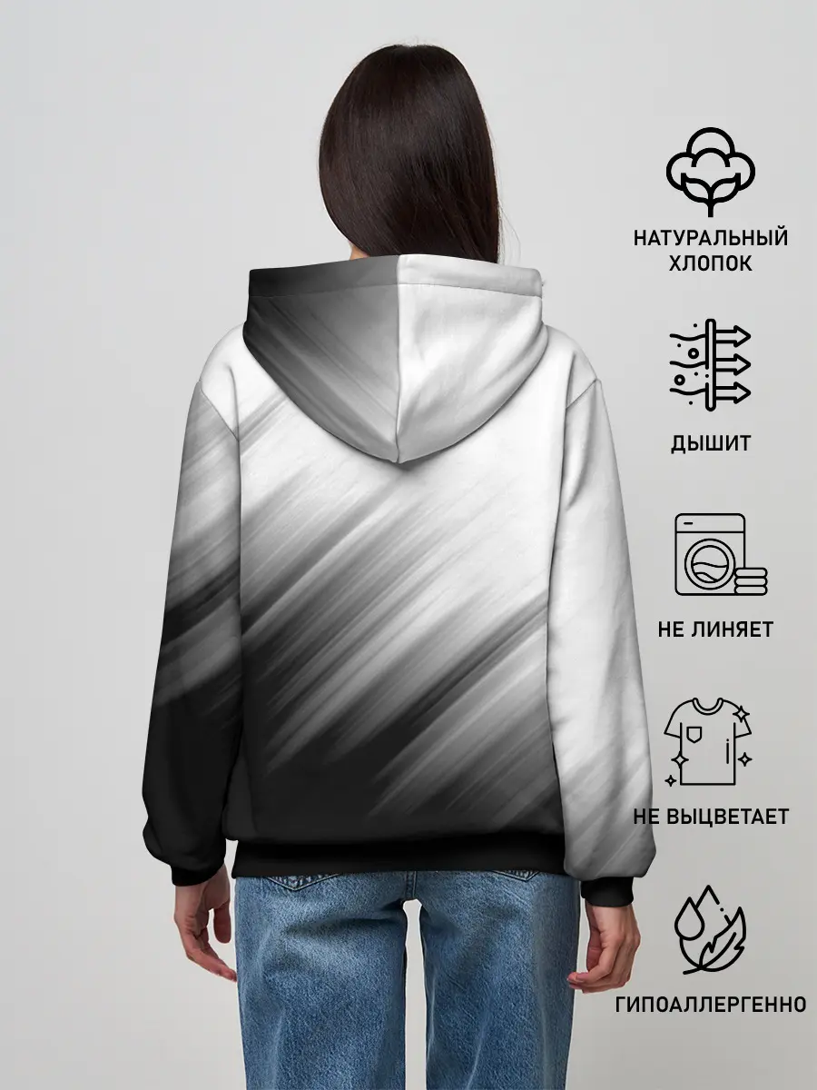 Женское худи / ПОЛОСЫ И НИЧЕГО ЛИШНЕГО